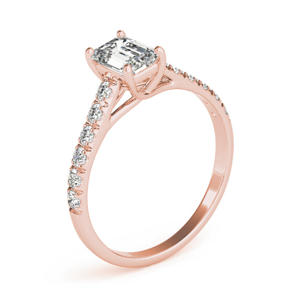 Emerald Trellis Diamond Engagement Ring · 0.30 ct tw