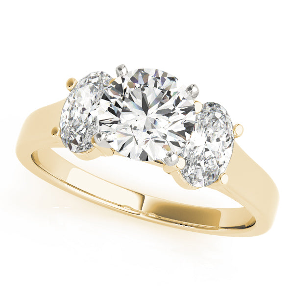 Oval Three-Stone Diamond Engagement Ring · 0.30 ct tw