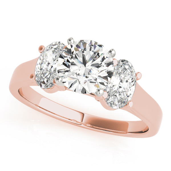 Oval Three-Stone Diamond Engagement Ring · 0.30 ct tw