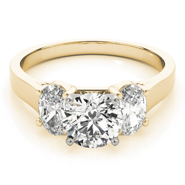 Oval Three-Stone Diamond Engagement Ring · 0.30 ct tw