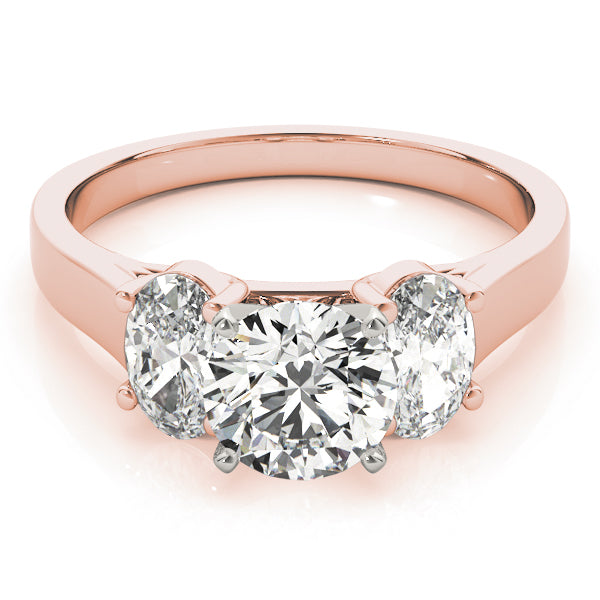 Oval Three-Stone Diamond Engagement Ring · 0.76 ct tw