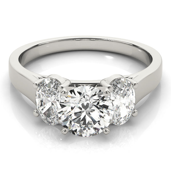 Oval Three-Stone Diamond Engagement Ring · 0.30 ct tw