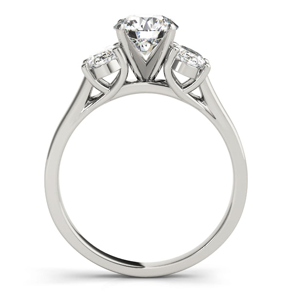 Oval Three-Stone Diamond Engagement Ring · 0.76 ct tw