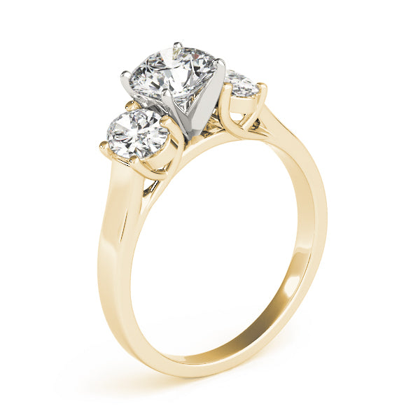 Oval Three-Stone Diamond Engagement Ring · 0.30 ct tw