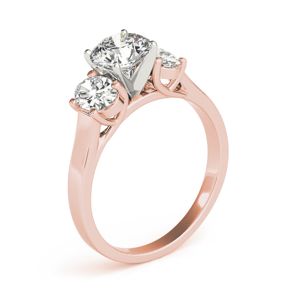 Oval Three-Stone Diamond Engagement Ring · 0.30 ct tw