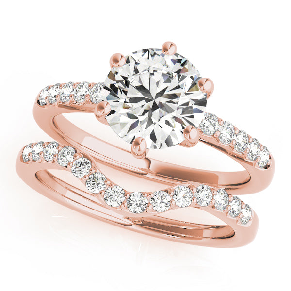 Round Single Row Prong Set Diamond Engagement Ring · 1.17 ct tw