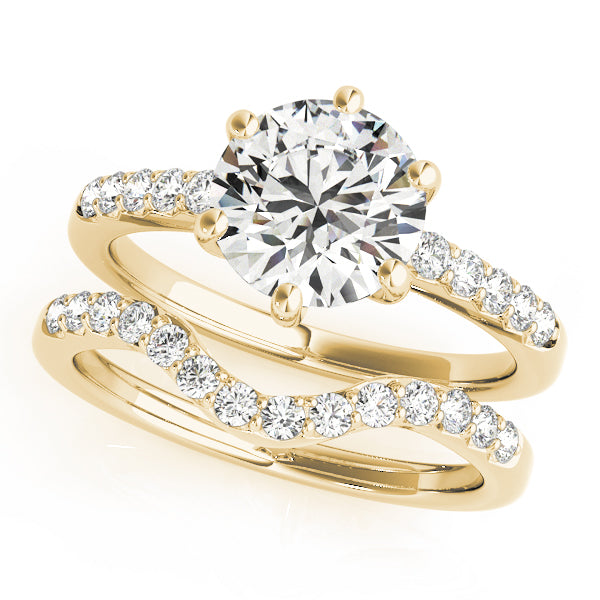 Round Single Row Prong Set Diamond Engagement Ring · 0.62 ct tw