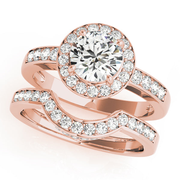 Round Halo Diamond Engagement Ring · 1.42 ct tw