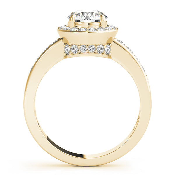 Round Halo Diamond Engagement Ring · 1.42 ct tw