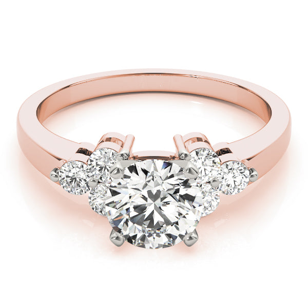 Cluster Sides Diamond Engagement Ring · 0.84 ct tw