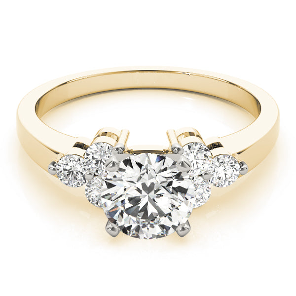Cluster Sides Diamond Engagement Ring · 0.84 ct tw