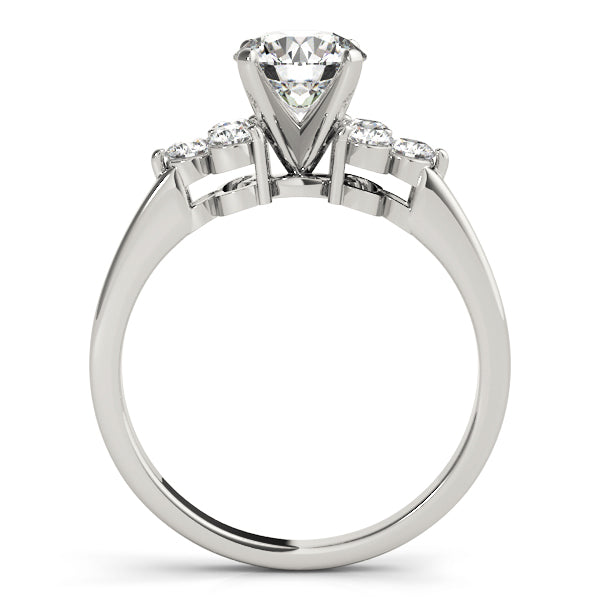 Cluster Sides Diamond Engagement Ring · 0.36 ct tw