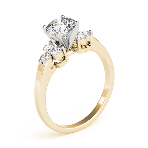 Cluster Sides Diamond Engagement Ring · 0.36 ct tw