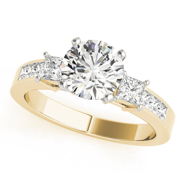 Princess Three-Stone Diamond Engagement Ring · 0.55 ct tw