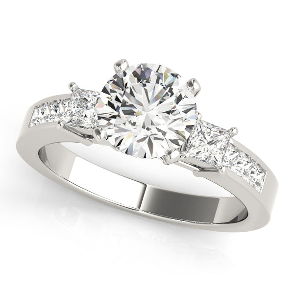Princess Three-Stone Diamond Engagement Ring · 0.55 ct tw