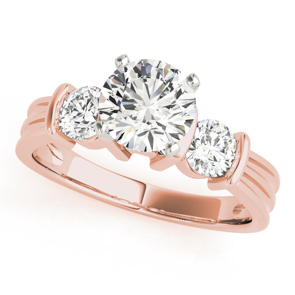Round Three-Stone Diamond Engagement Ring · 0.50 ct tw