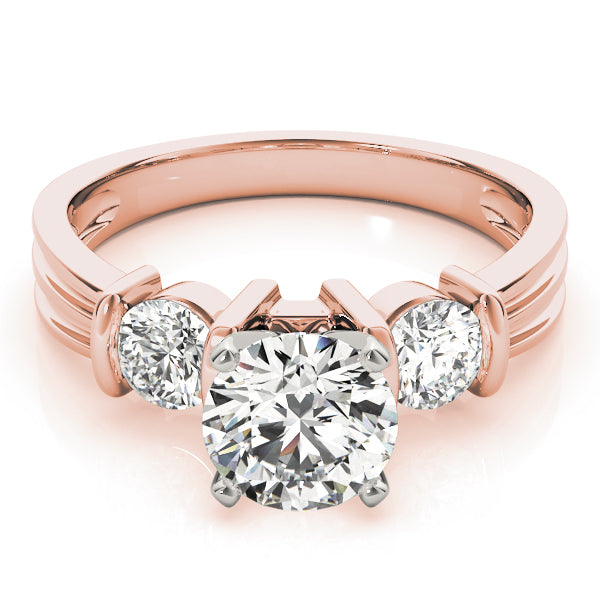 Round Three-Stone Diamond Engagement Ring · 0.50 ct tw