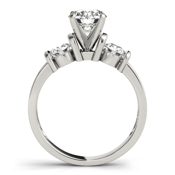 Round Three-Stone Diamond Engagement Ring · 0.50 ct tw