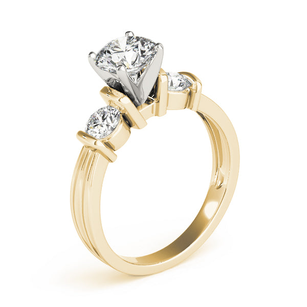 Round Three-Stone Diamond Engagement Ring · 0.50 ct tw