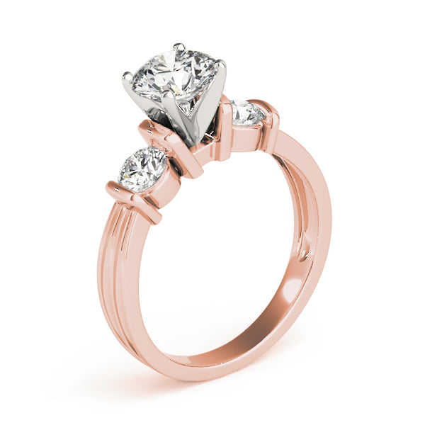 Round Three-Stone Diamond Engagement Ring · 0.50 ct tw