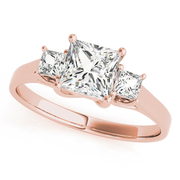 Square Three-Stone Princess Diamond Engagement Ring · 1.10 ct tw