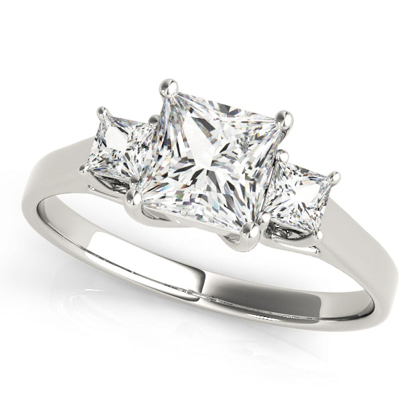 Square Three-Stone Princess Diamond Engagement Ring · 1.15 ct tw