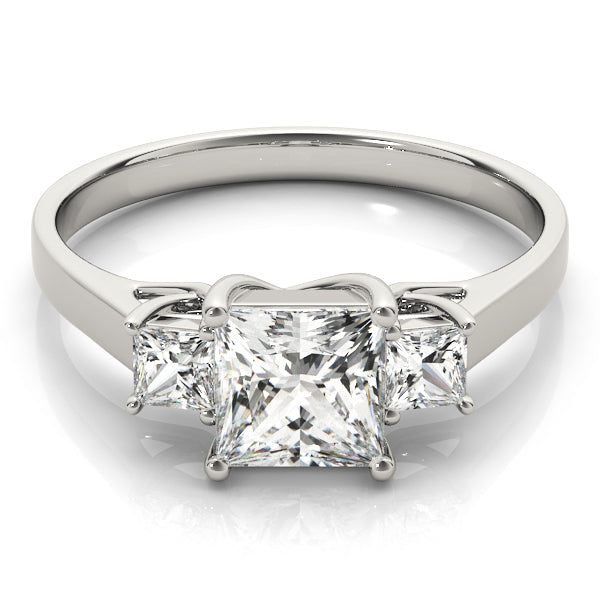Square Three-Stone Princess Diamond Engagement Ring · 1.15 ct tw