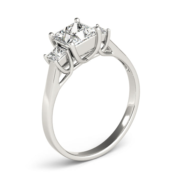 Square Three-Stone Princess Diamond Engagement Ring · 1.10 ct tw