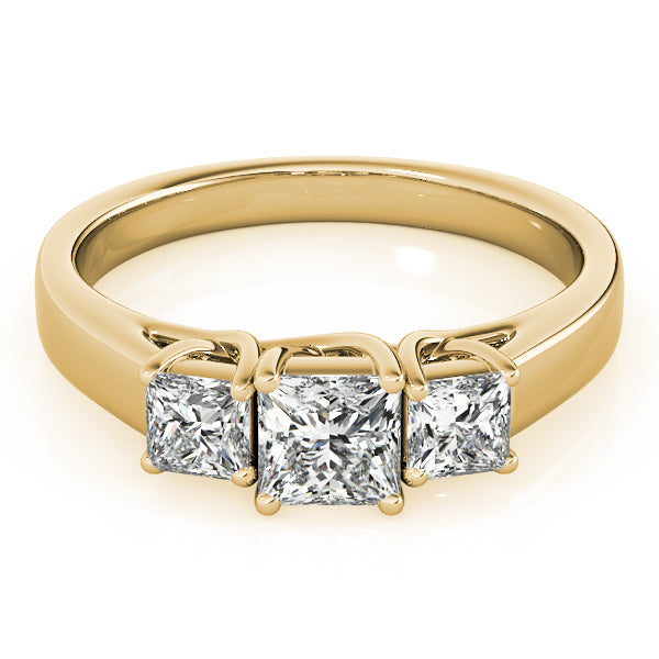 Square Three-Stone Princess Diamond Engagement Ring · 0.89 ct tw