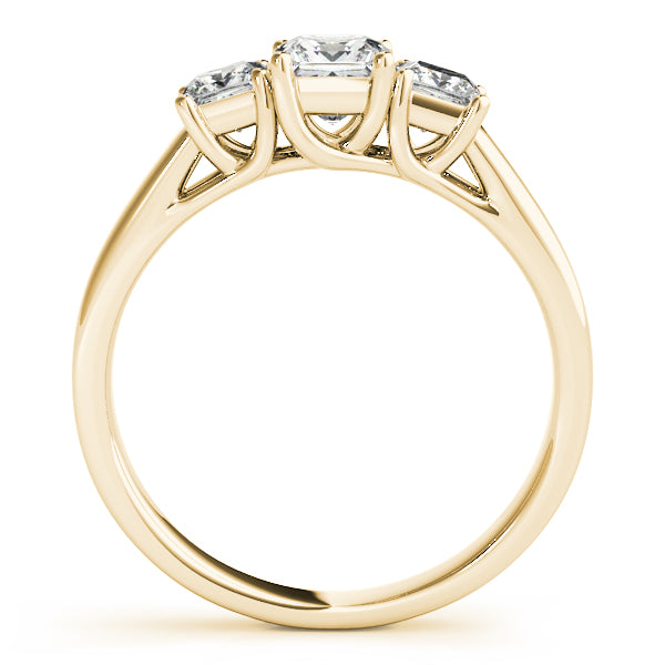 Square Three-Stone Princess Diamond Engagement Ring · 0.62 ct tw