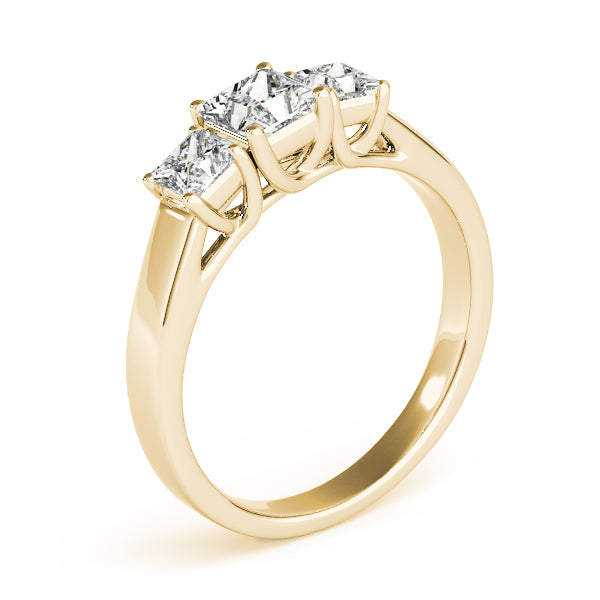 Square Three-Stone Princess Diamond Engagement Ring · 0.89 ct tw