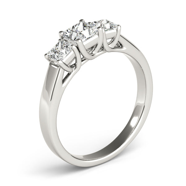 Square Three-Stone Princess Diamond Engagement Ring · 0.62 ct tw