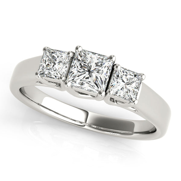 Square Three-Stone Princess Diamond Engagement Ring · 0.62 ct tw