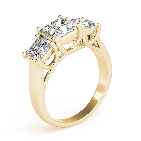 Square Three-Stone Princess Diamond Engagement Ring · 2.85 ct tw