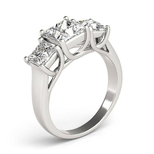 Square Three-Stone Princess Diamond Engagement Ring · 2.55 ct tw