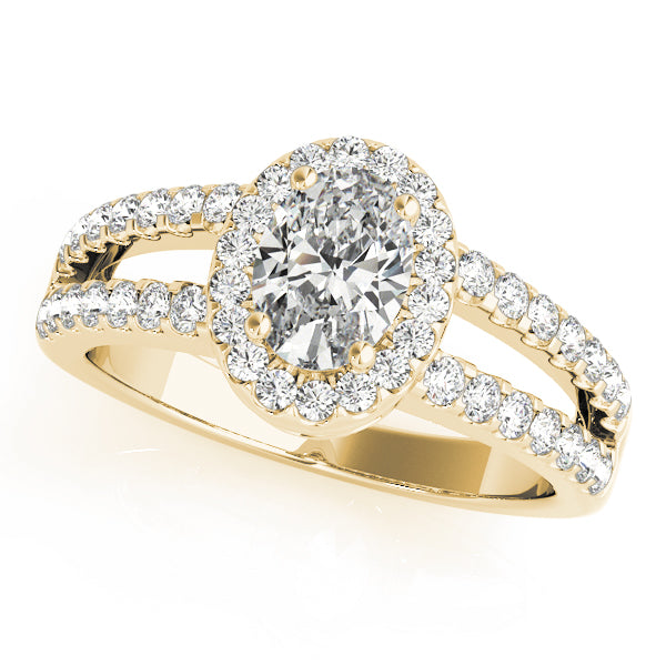 Oval Halo Diamond Fashion Ring · 0.44 ct tw