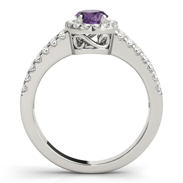 Oval Halo Diamond Fashion Ring · 0.44 ct tw