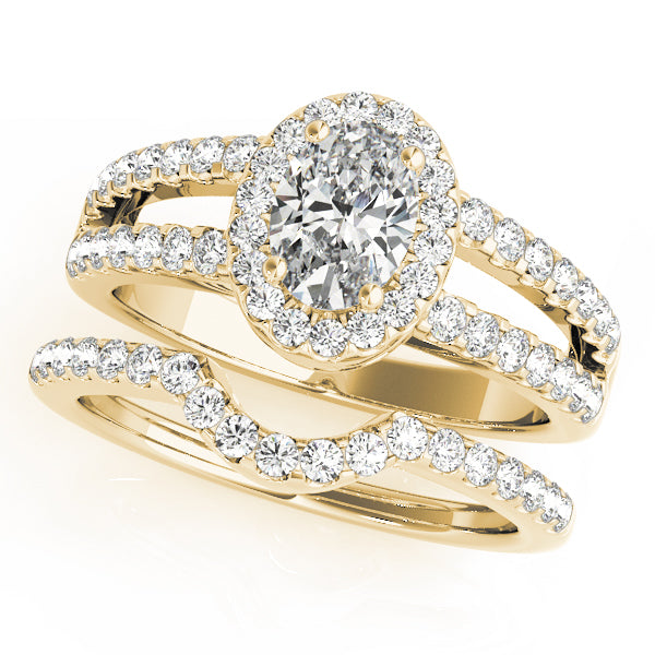 Oval Halo Diamond Fashion Ring · 0.44 ct tw