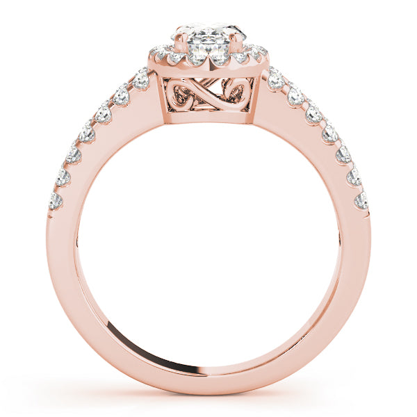 Oval Halo Diamond Fashion Ring · 0.54 ct tw