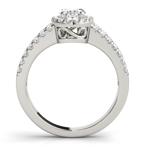 Oval Halo Diamond Fashion Ring · 0.48 ct tw