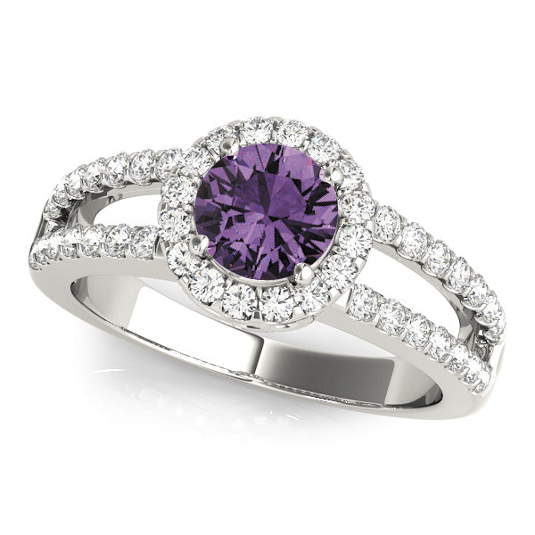 Round Halo Diamond Fashion Ring · 4.02 ct tw