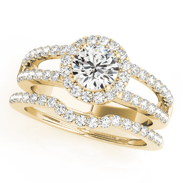 Round Halo Diamond Fashion Ring · 0.89 ct tw