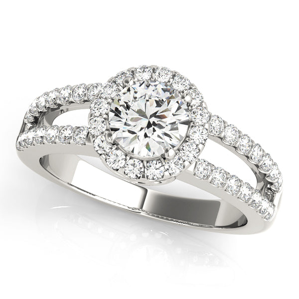 Round Halo Diamond Fashion Ring · 0.89 ct tw
