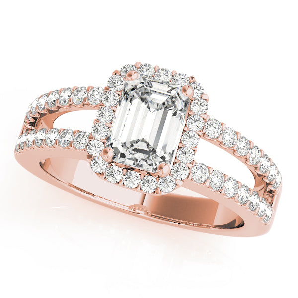 Emerald Halo Diamond Fashion Ring · 0.44 ct tw