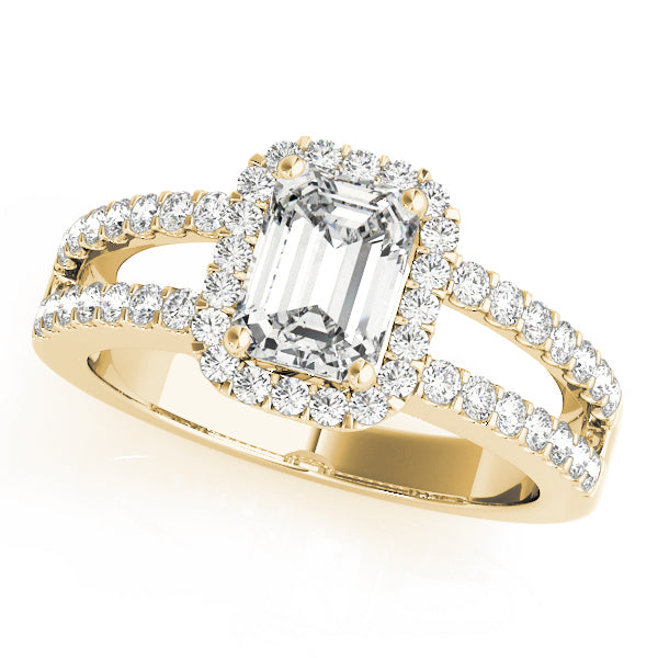 Emerald Halo Diamond Fashion Ring · 0.44 ct tw