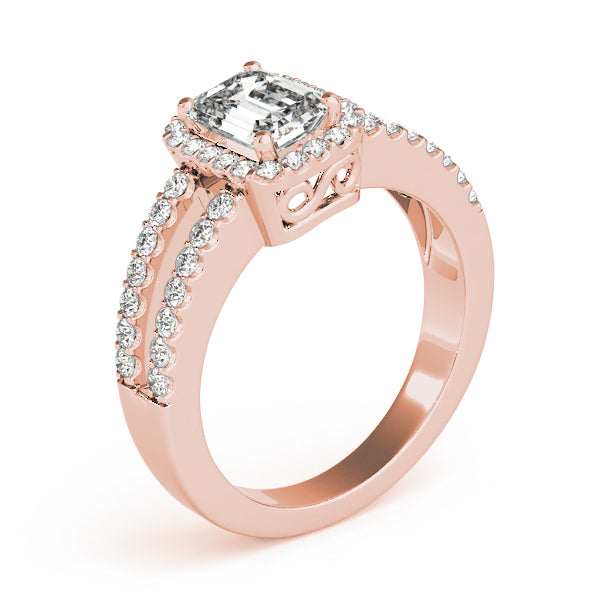 Emerald Halo Diamond Fashion Ring · 0.56 ct tw