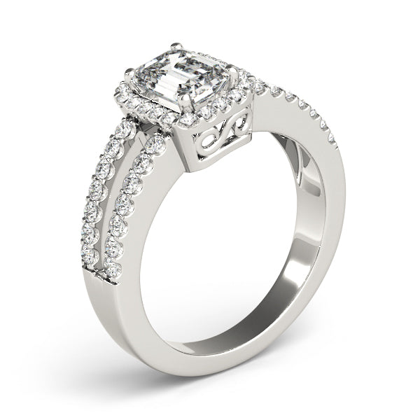 Emerald Halo Diamond Fashion Ring · 0.56 ct tw