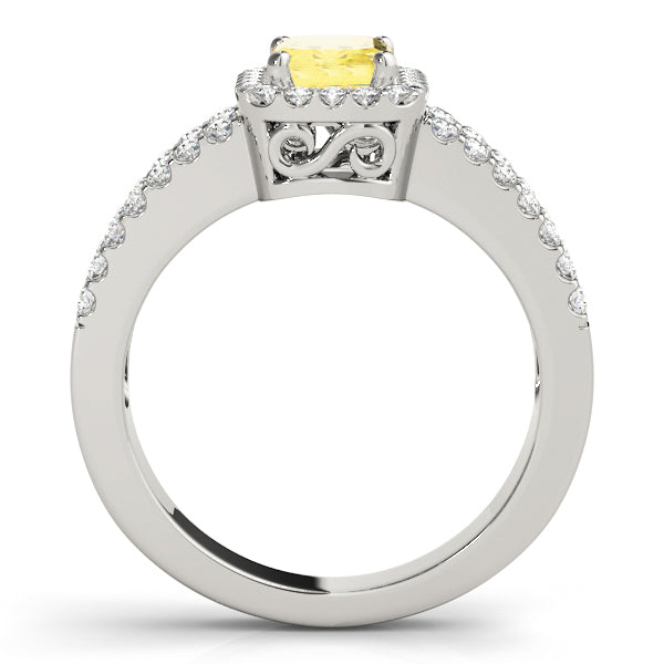 Emerald Halo Diamond Fashion Ring · 0.44 ct tw