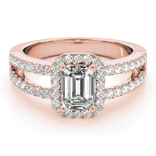 Emerald Halo Diamond Fashion Ring · 0.64 ct tw