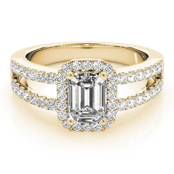 Emerald Halo Diamond Fashion Ring · 0.56 ct tw